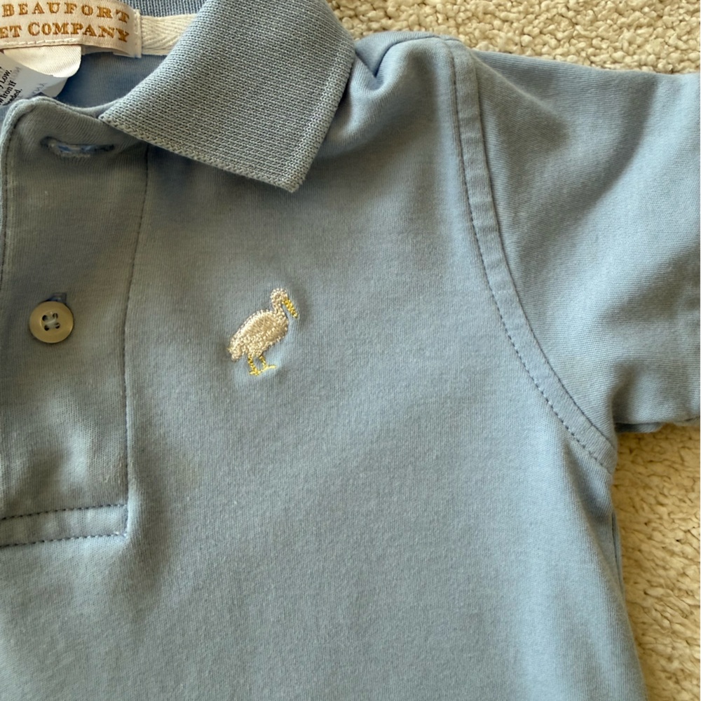 The Beaufort Bonnet Company Prim & Proper Polo in Periwinkle Blue Size 2T - Picture 2 of 8